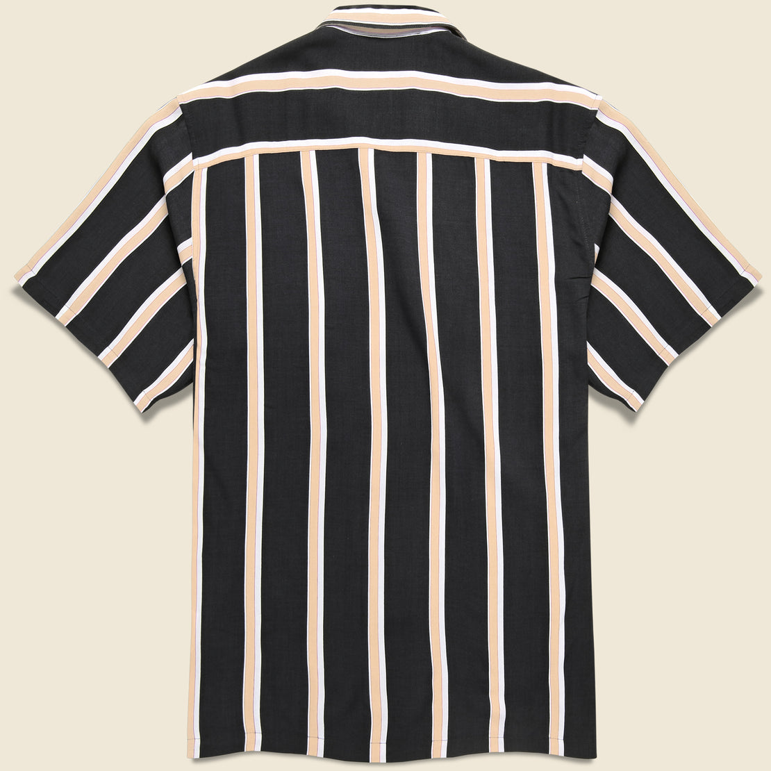 Gelder Stripe Camp Shirt - Black - Carhartt WIP - STAG Provisions - Tops - S/S Woven - Stripe