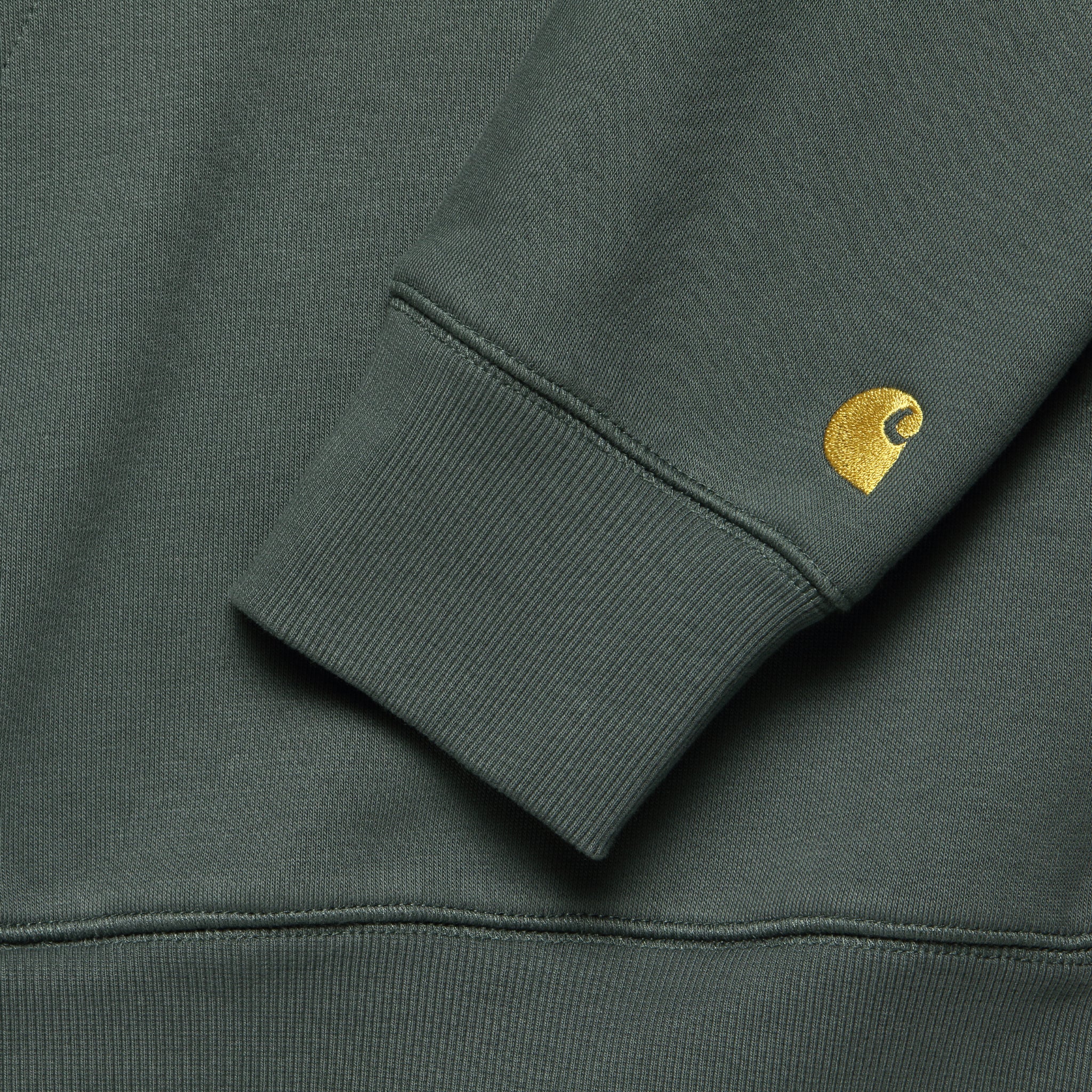 
                          Hooded Chase Sweatshirt - Jura/Gold - Carhartt WIP - STAG Provisions - Tops - Fleece / Sweatshirt
                        