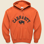 Hooded Locker Sweatshirt - Phoenix/Black - Carhartt WIP - STAG Provisions - Tops - Fleece / Sweatshirt