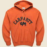 Hooded Locker Sweatshirt - Phoenix/Black - Carhartt WIP - STAG Provisions - Tops - Fleece / Sweatshirt