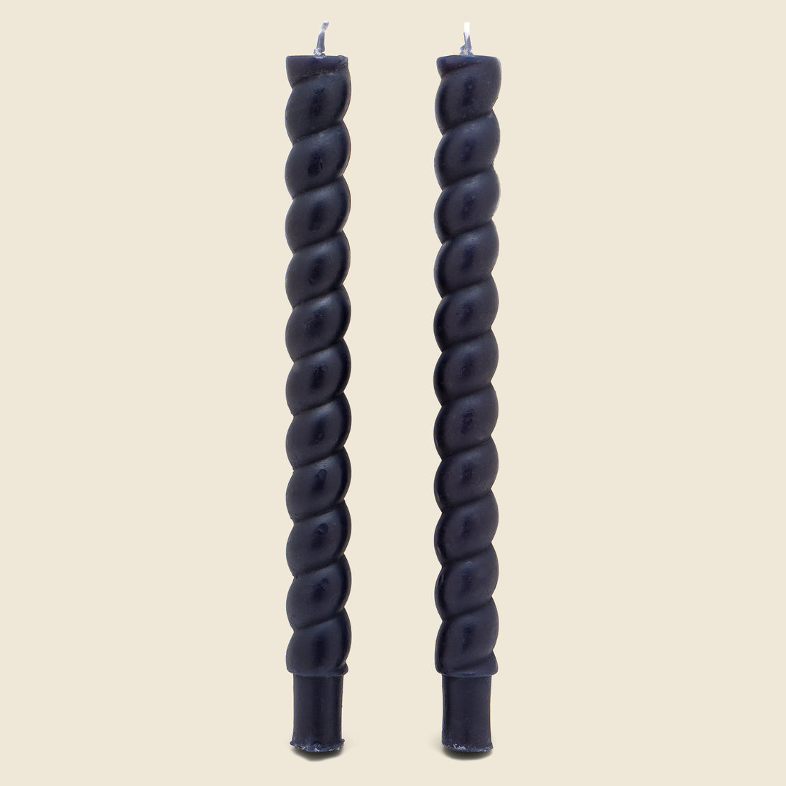 Home Black Twisted Taper Candles