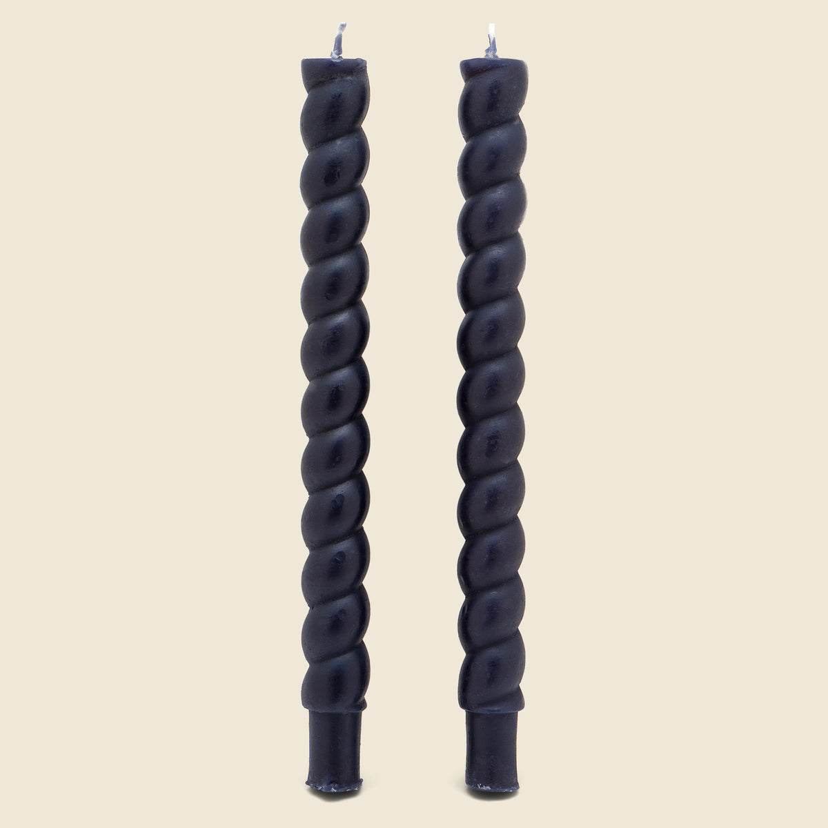 Black Twisted Taper Candles