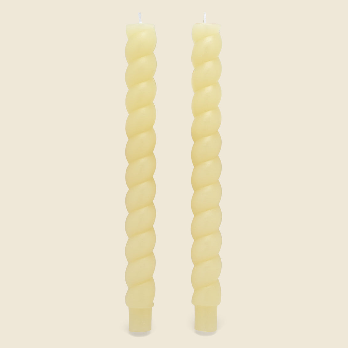 Home Ivory Twisted Taper Candles