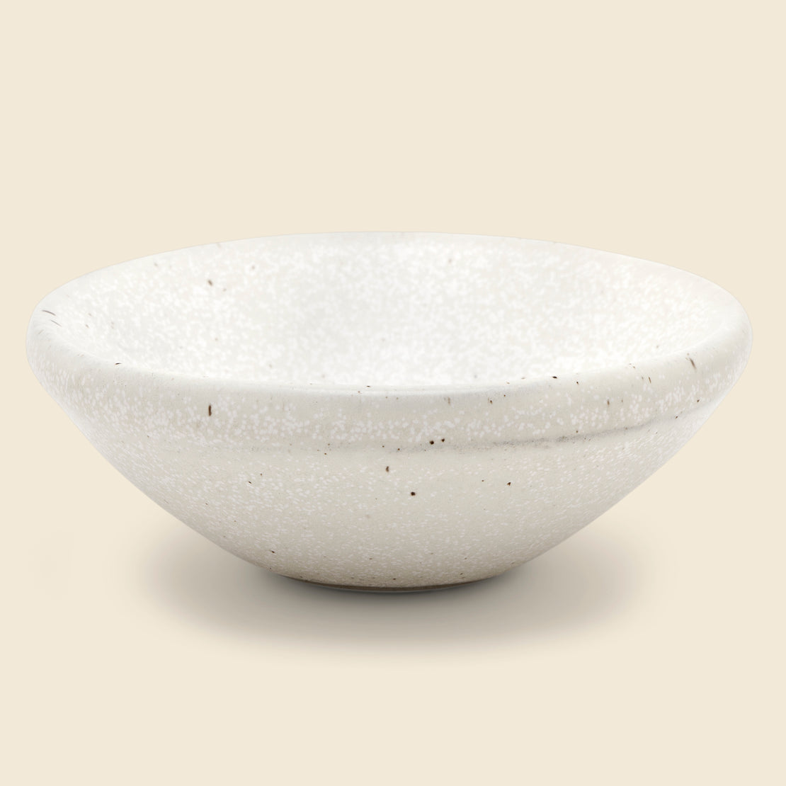 Home White Stoneware Pinch Bowl