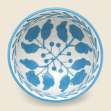 Hand Painted Floral Design Stoneware Bowl - Blue - Home - STAG Provisions - Home - Kitchen - Tabletop