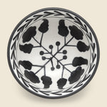 Hand Painted Floral Design Stoneware Bowl - Black - Home - STAG Provisions - Home - Kitchen - Tabletop