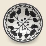 Hand Painted Floral Design Stoneware Bowl - Black - Home - STAG Provisions - Home - Kitchen - Tabletop
