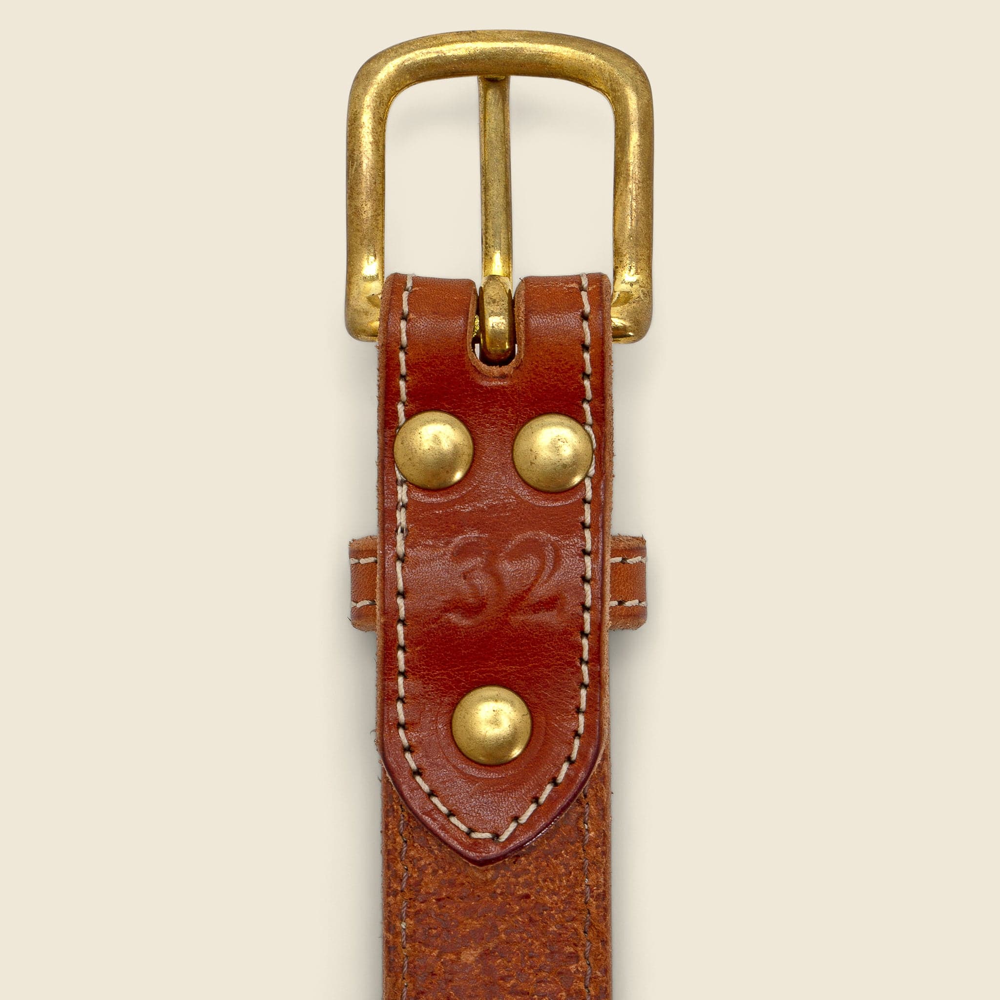 
                          Stitched Saddle Belt - Tan - Clayton &amp; Crume - STAG Provisions - Accessories - Belts
                        