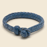 Flat Woven Leather Bracelet - Blue - Chamula - STAG Provisions - Accessories - Cuffs