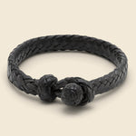 Flat Woven Leather Bracelet - Black - Chamula - STAG Provisions - Accessories - Cuffs