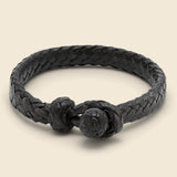 Flat Woven Leather Bracelet - Black - Chamula - STAG Provisions - Accessories - Cuffs