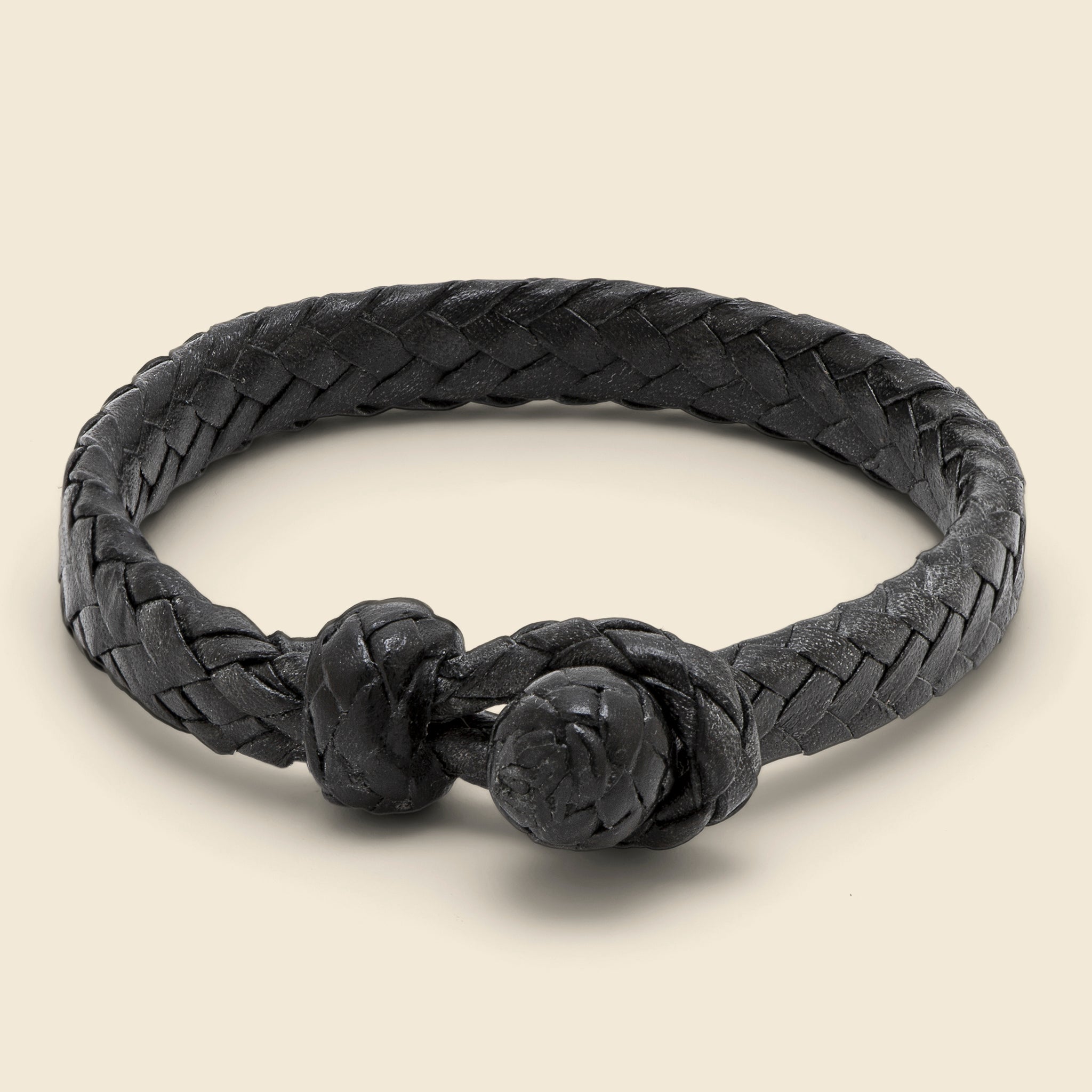 Flat Woven Leather Bracelet - Black - Chamula - STAG Provisions - Accessories - Cuffs