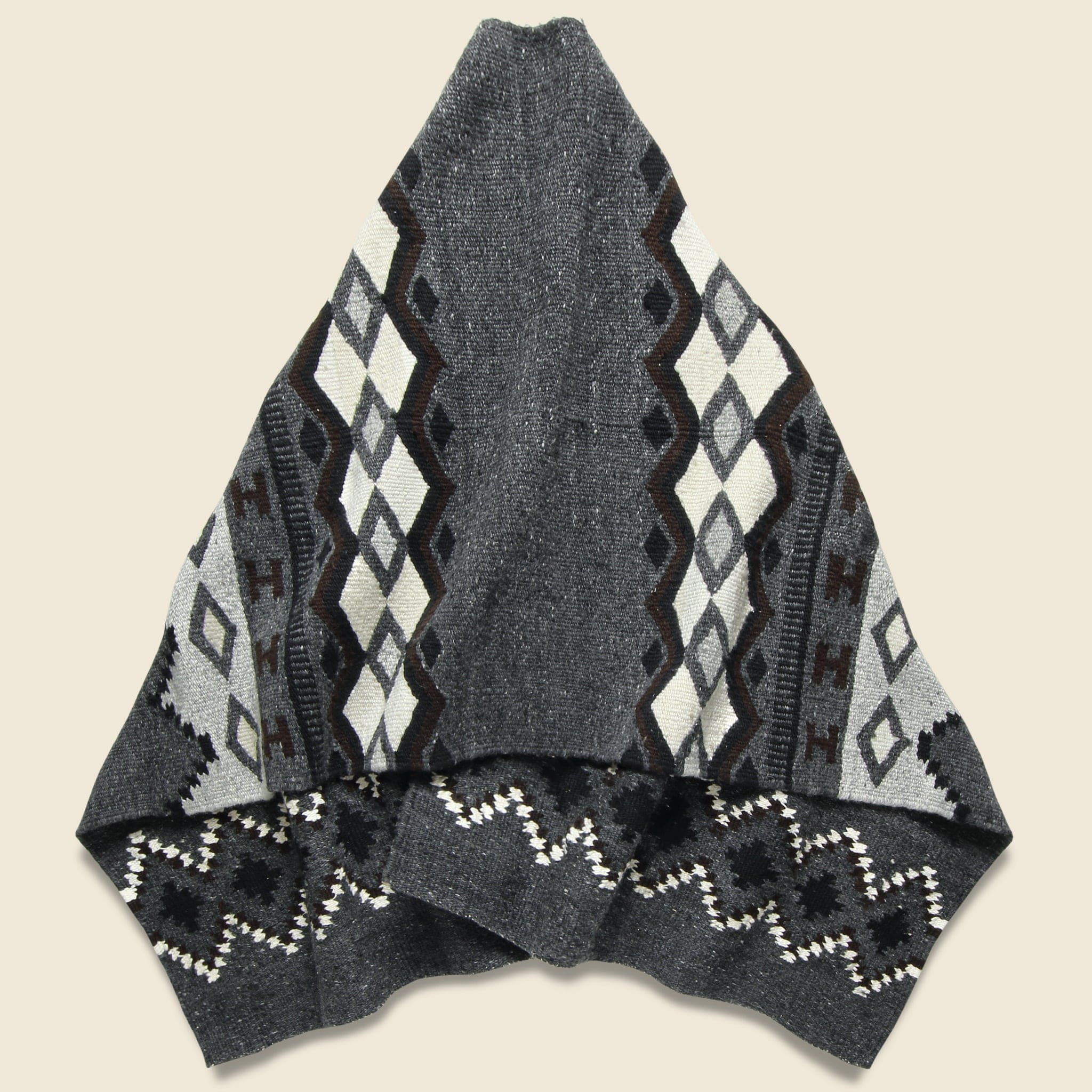 
                          Wool Blanket Poncho - Fair Isle #3 - Chamula - STAG Provisions - Tops - L/S Knit
                        