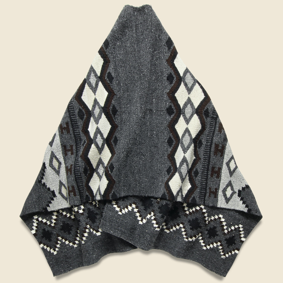 Wool Blanket Poncho - Fair Isle #3 - Chamula - STAG Provisions - Tops - L/S Knit
