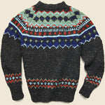 Fair Isle #3 Crewneck Pullover Sweater - Ox Grey - Chamula - STAG Provisions - Tops - Sweater
