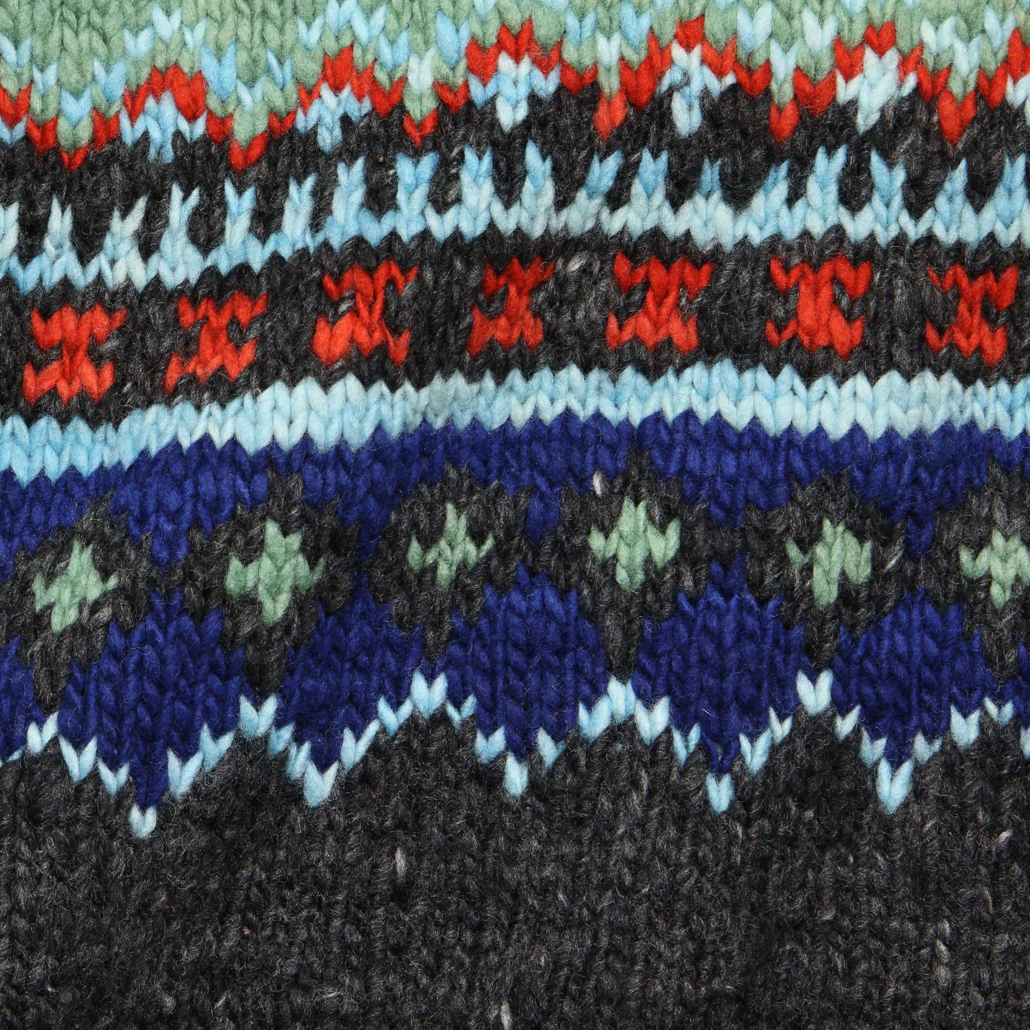 Fair Isle #3 Crewneck Pullover Sweater - Ox Grey - Chamula - STAG Provisions - Tops - Sweater