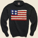 Flag Pullover Sweater - Black - Chamula - STAG Provisions - Tops - Sweater