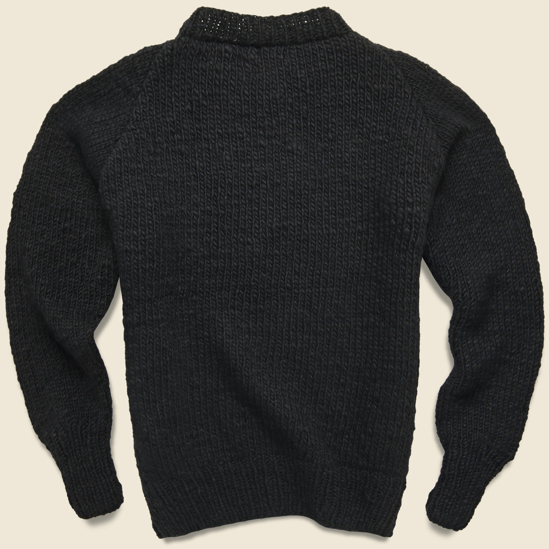 Flag Pullover Sweater - Black
