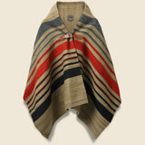 Merino Wool Blanket Poncho - Dark Beige - Chamula - STAG Provisions - Tops - L/S Knit