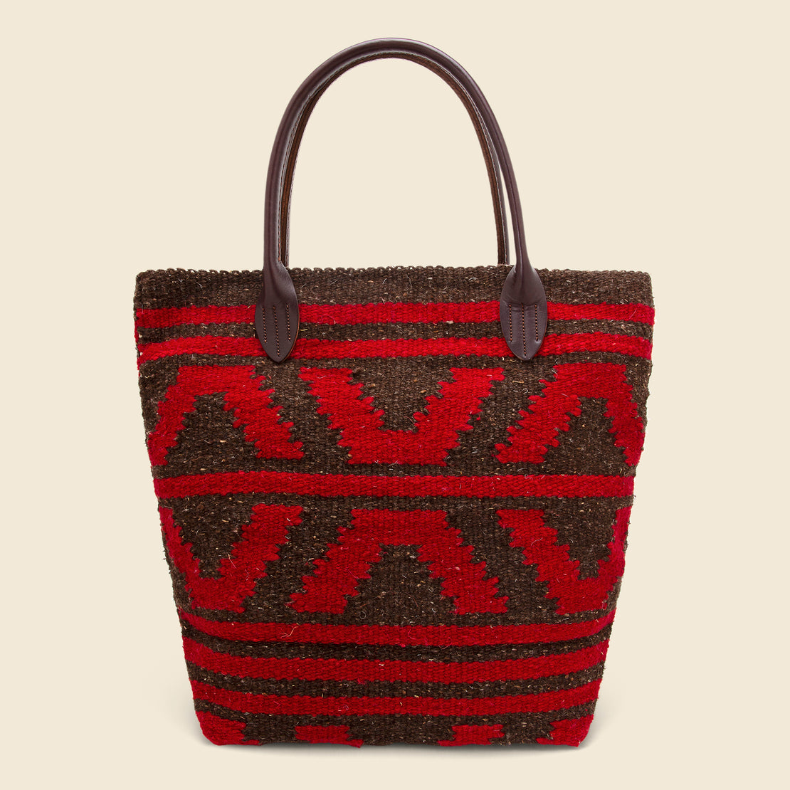 Chamula Blanket Tote - Antique Red