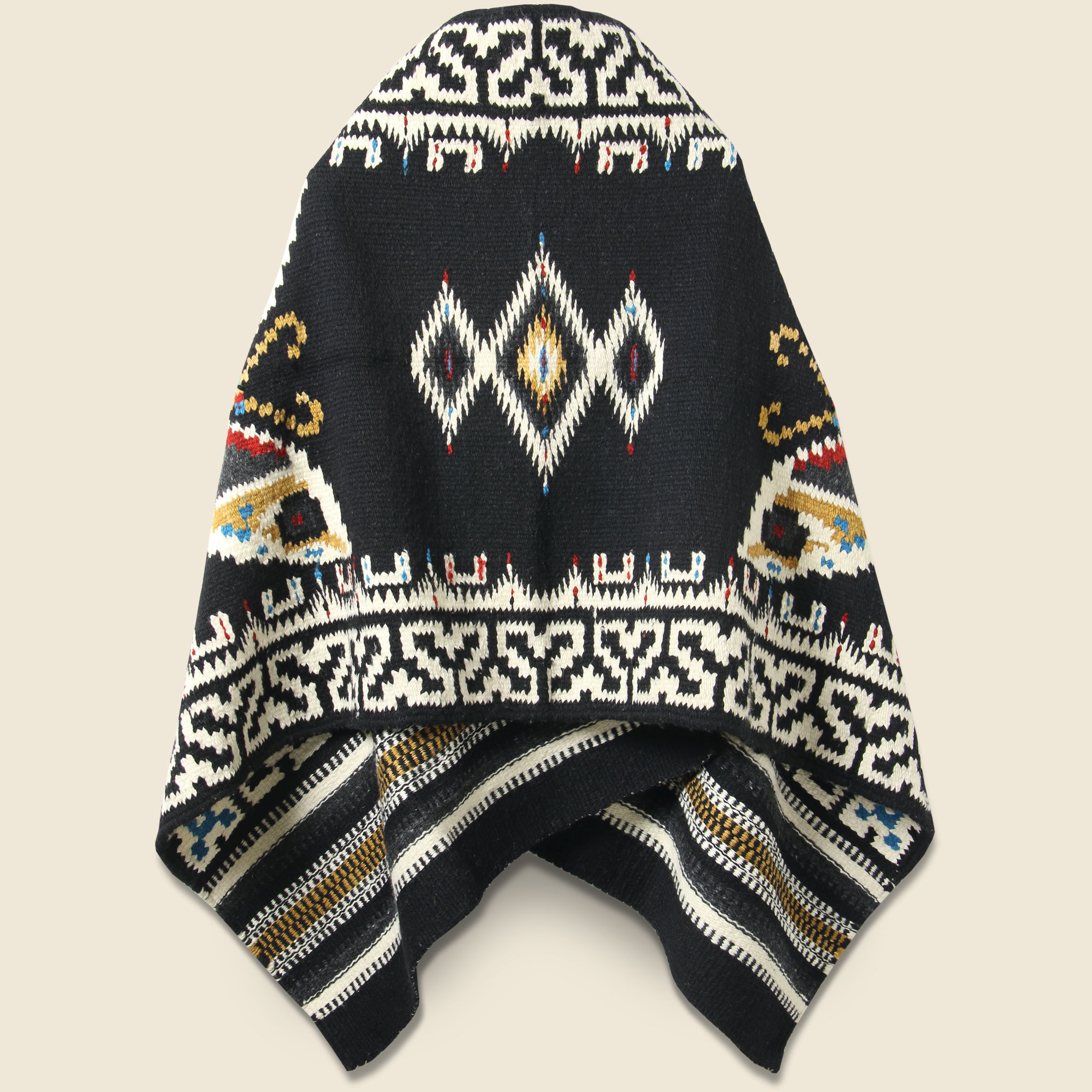 Merino Wool Blanket Poncho - Butterfly - Chamula - STAG Provisions - Tops - L/S Knit