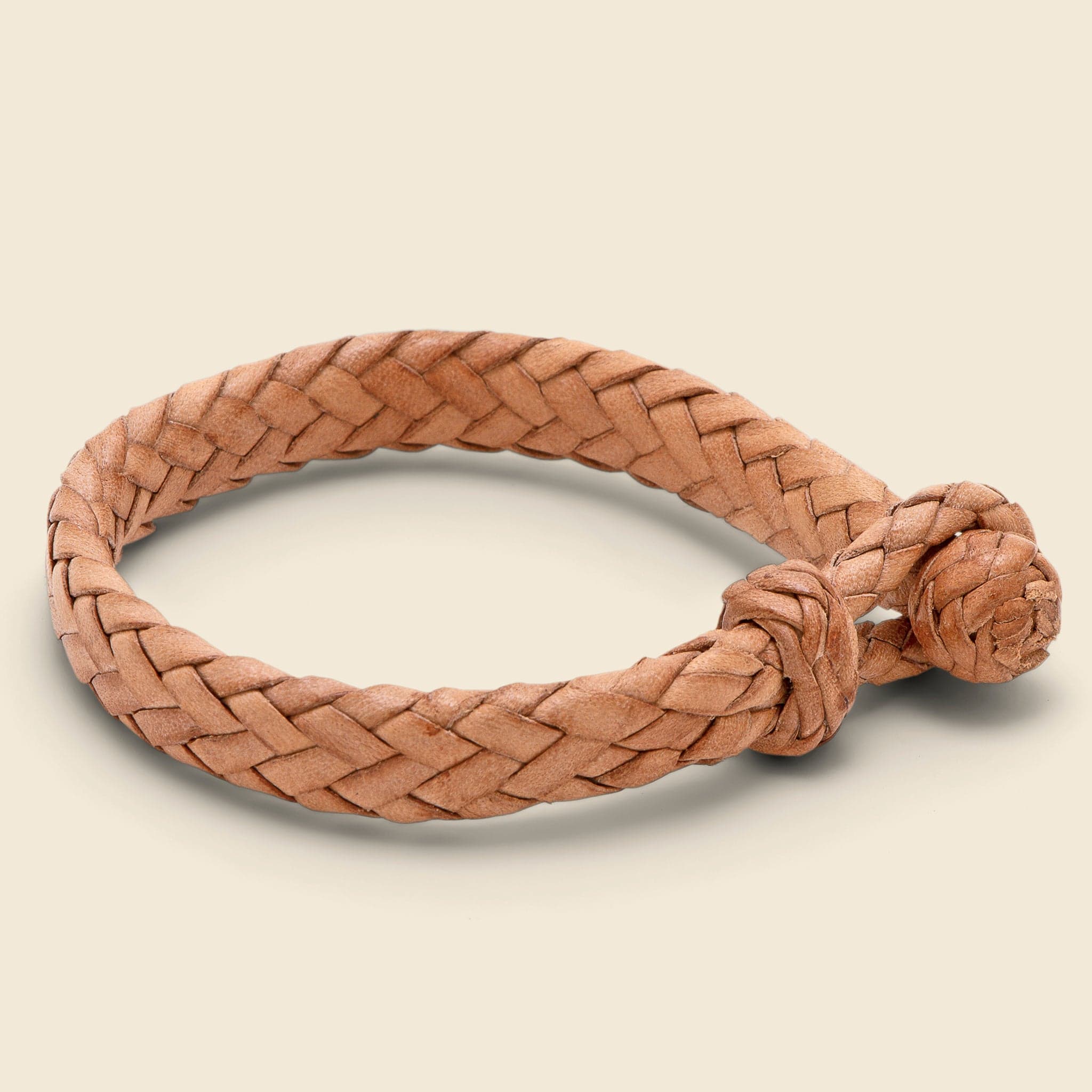 
                          Wide Flat Weaved Bracelet - Tan - Chamula - STAG Provisions - Accessories - Cuffs
                        