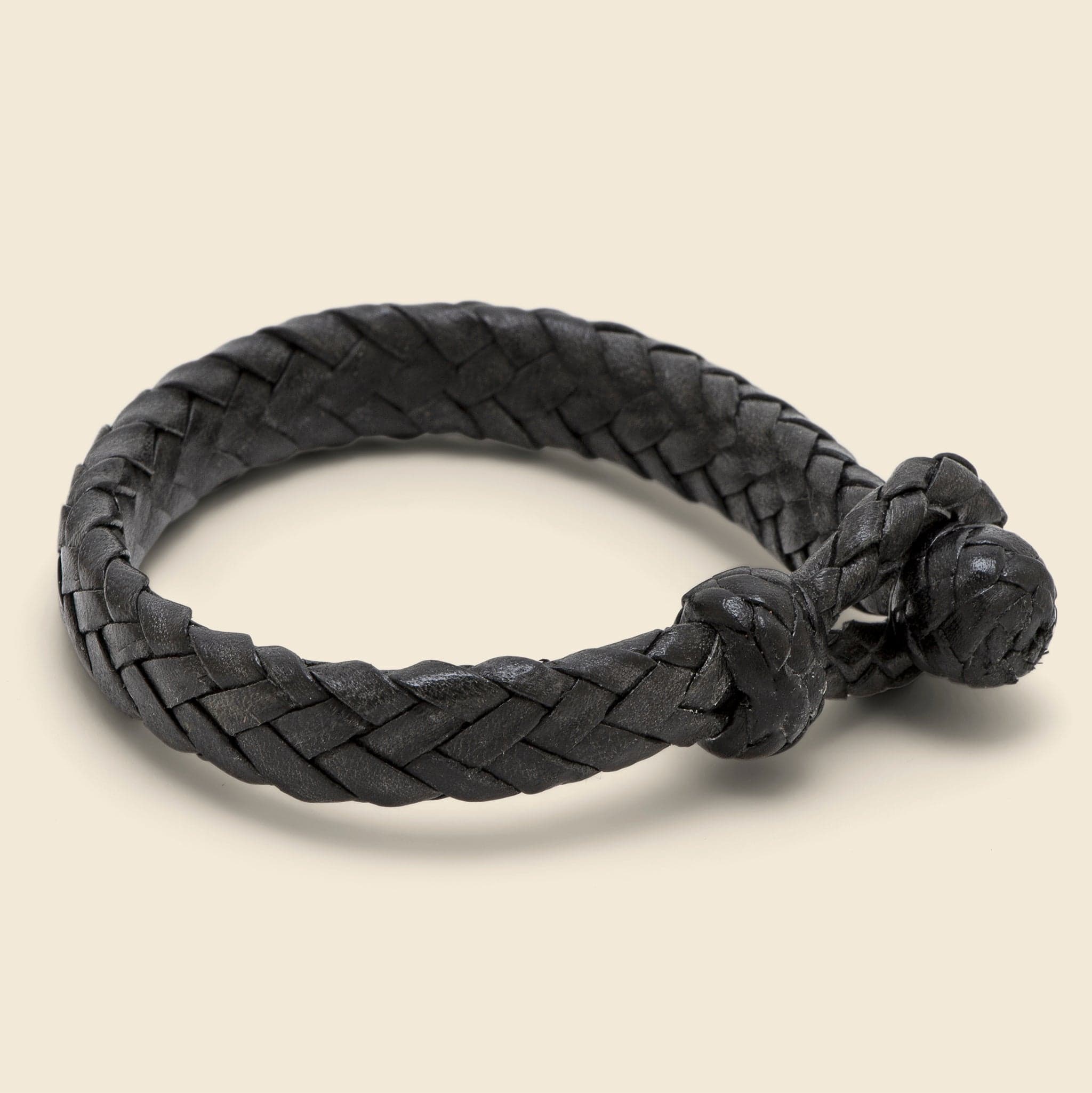 
                          Wide Flat Weaved Bracelet - Black - Chamula - STAG Provisions - Accessories - Cuffs
                        