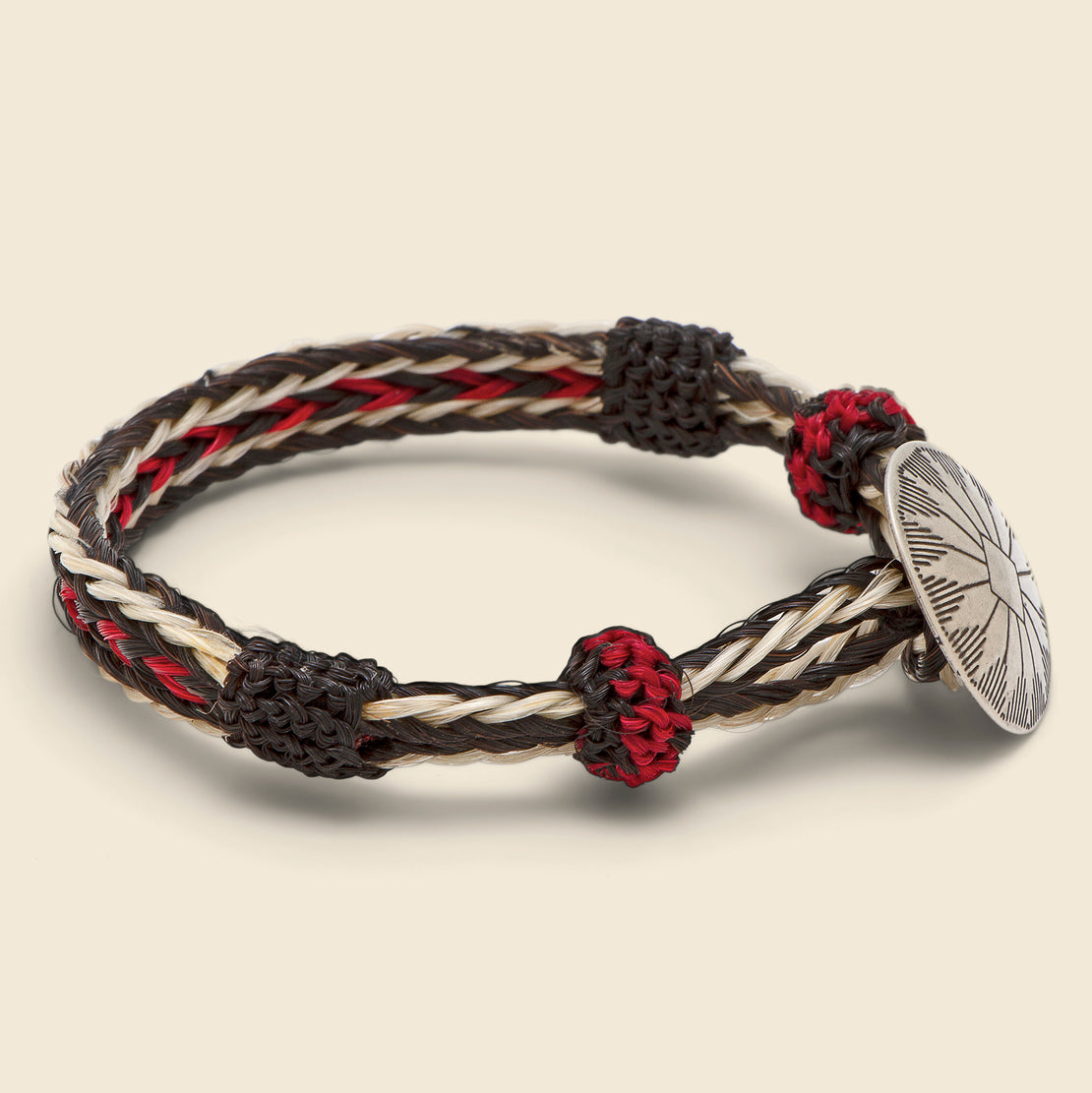 Sunburst Concho Bracelet - Red/Black - Chamula - STAG Provisions - Accessories - Cuffs
