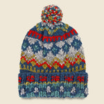 Double Cuff Fair Isle Cap - Real Indigo #3 - Chamula - STAG Provisions - Accessories - Hats