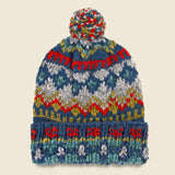 Double Cuff Fair Isle Cap - Real Indigo #3 - Chamula - STAG Provisions - Accessories - Hats