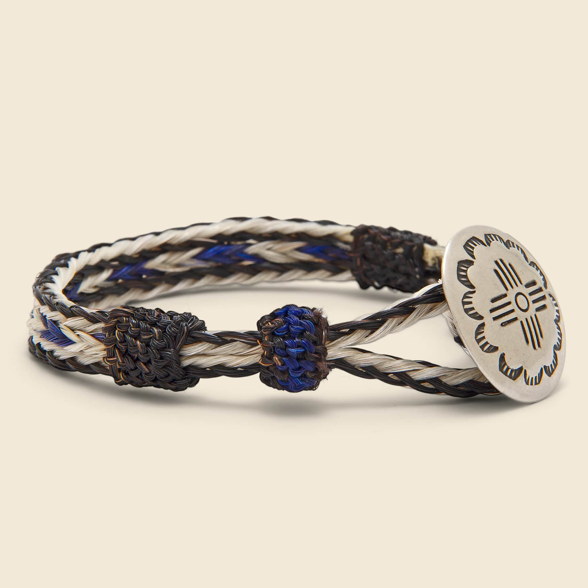 
                          Zia Concho Bracelet - Blue/Black - Chamula - STAG Provisions - Accessories - Cuffs
                        