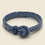 Wide Flat Weaved Bracelet - Blue - Chamula - STAG Provisions - Accessories - Cuffs