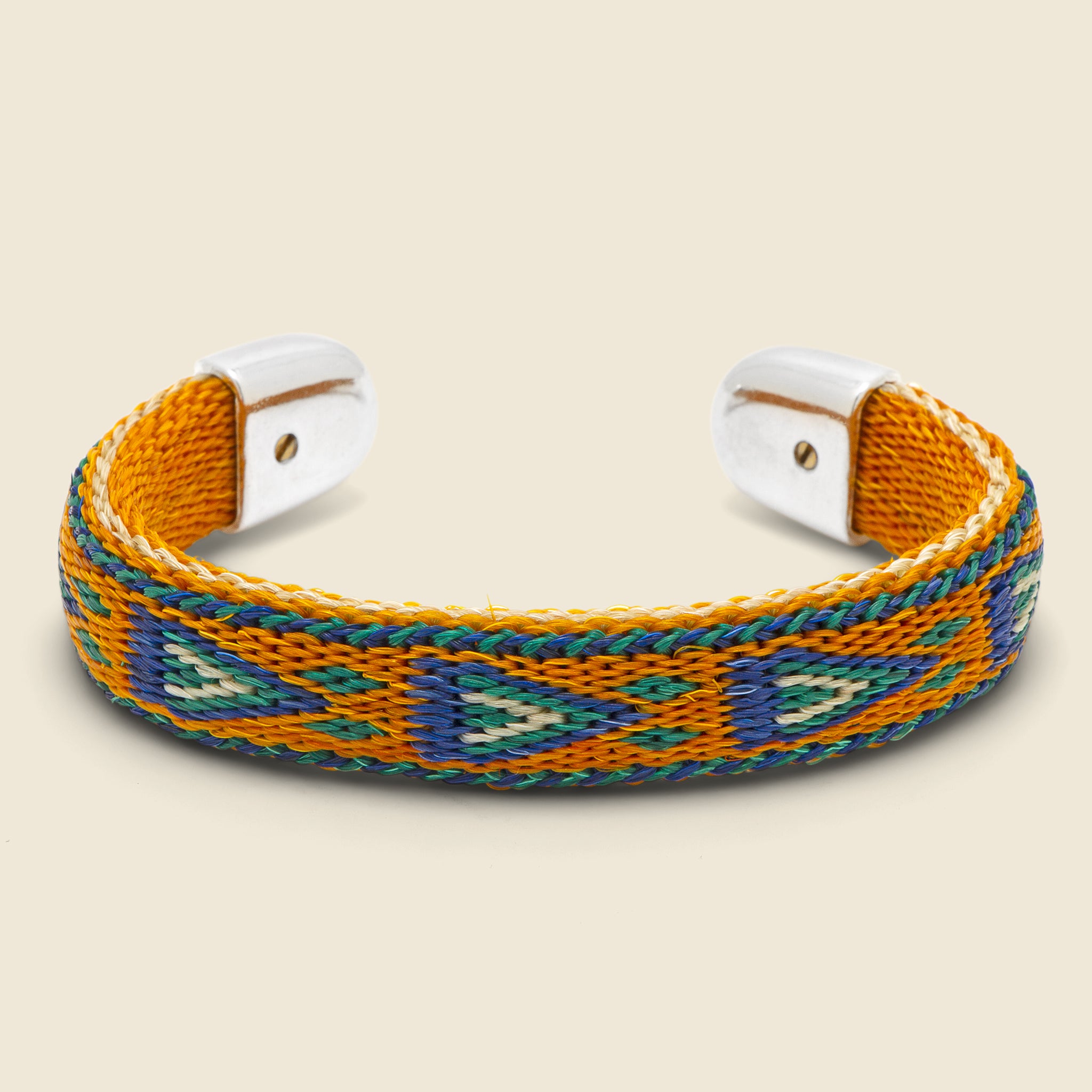 Bendable Horsehair Bracelet - Orange/Blue