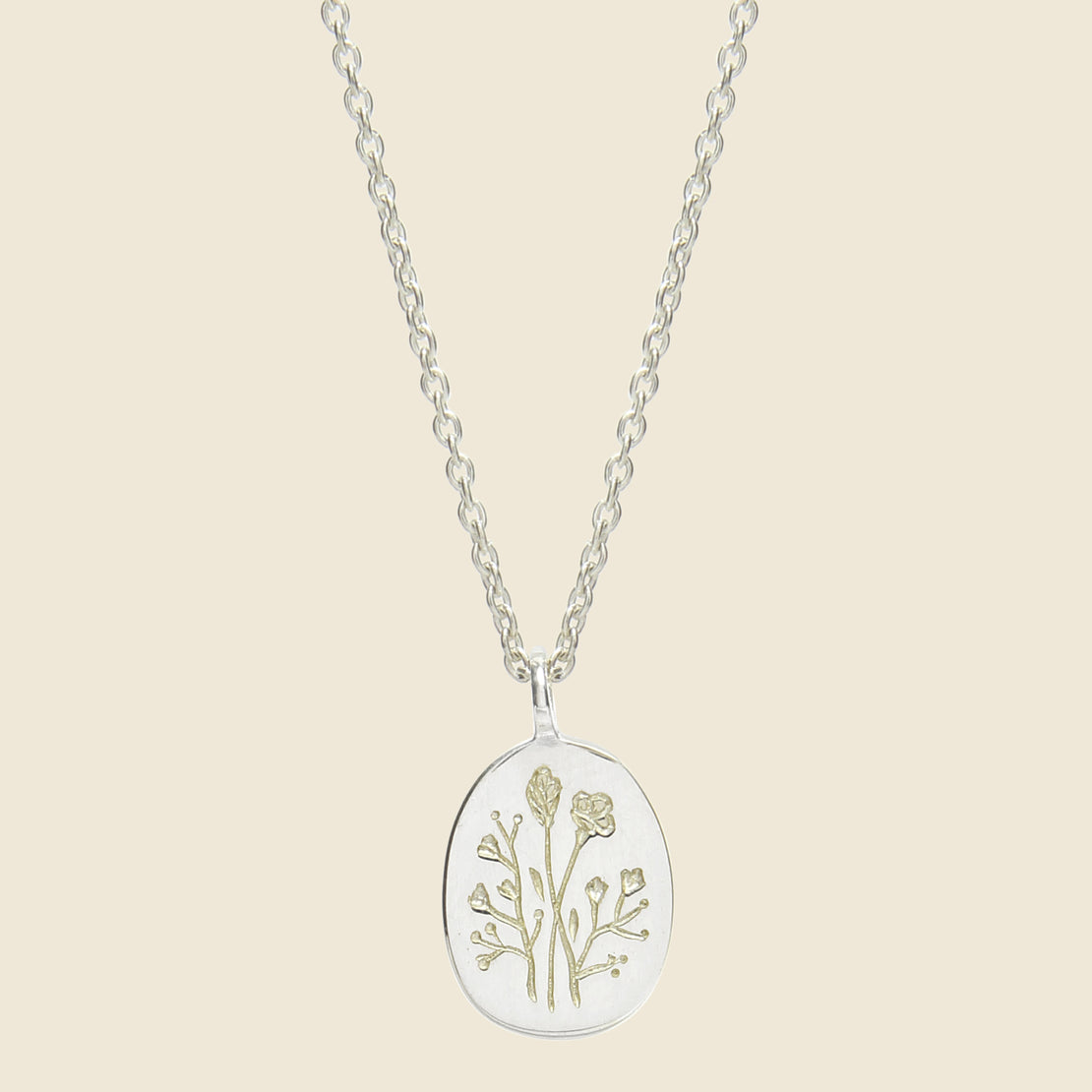 Claus Wildflower Necklace - Silver