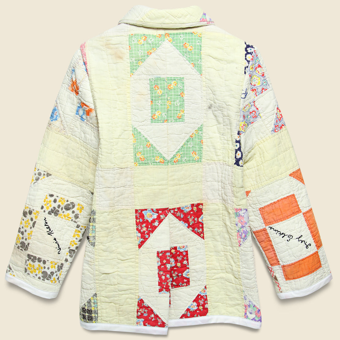 Moving Day Quilt Jacket - Yellow/Floral Patches - Carleen - STAG Provisions - W - Outerwear - Coat/Jacket