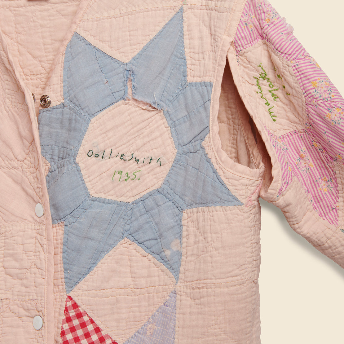 Quilt Liner Jacket - Pink Overdye, Embroidered - Carleen - STAG Provisions - W - Outerwear - Coat/Jacket
