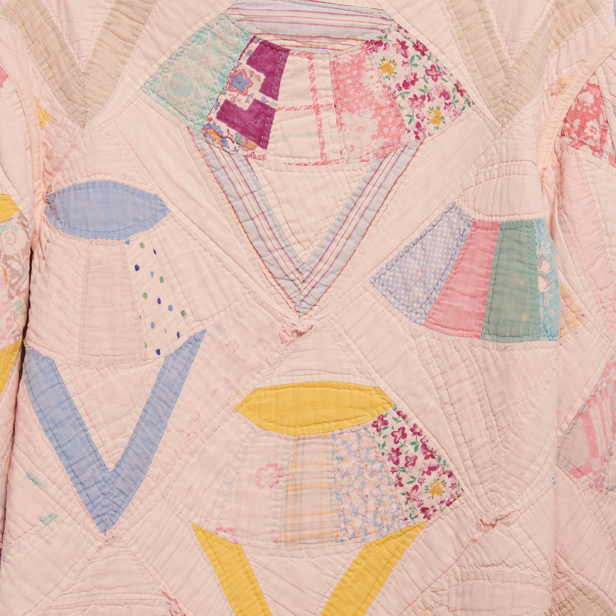 
                          Quilt Liner Jacket - Pink Overdye, Multi-Color Fans - Carleen - STAG Provisions - W - Outerwear - Coat/Jacket
                        