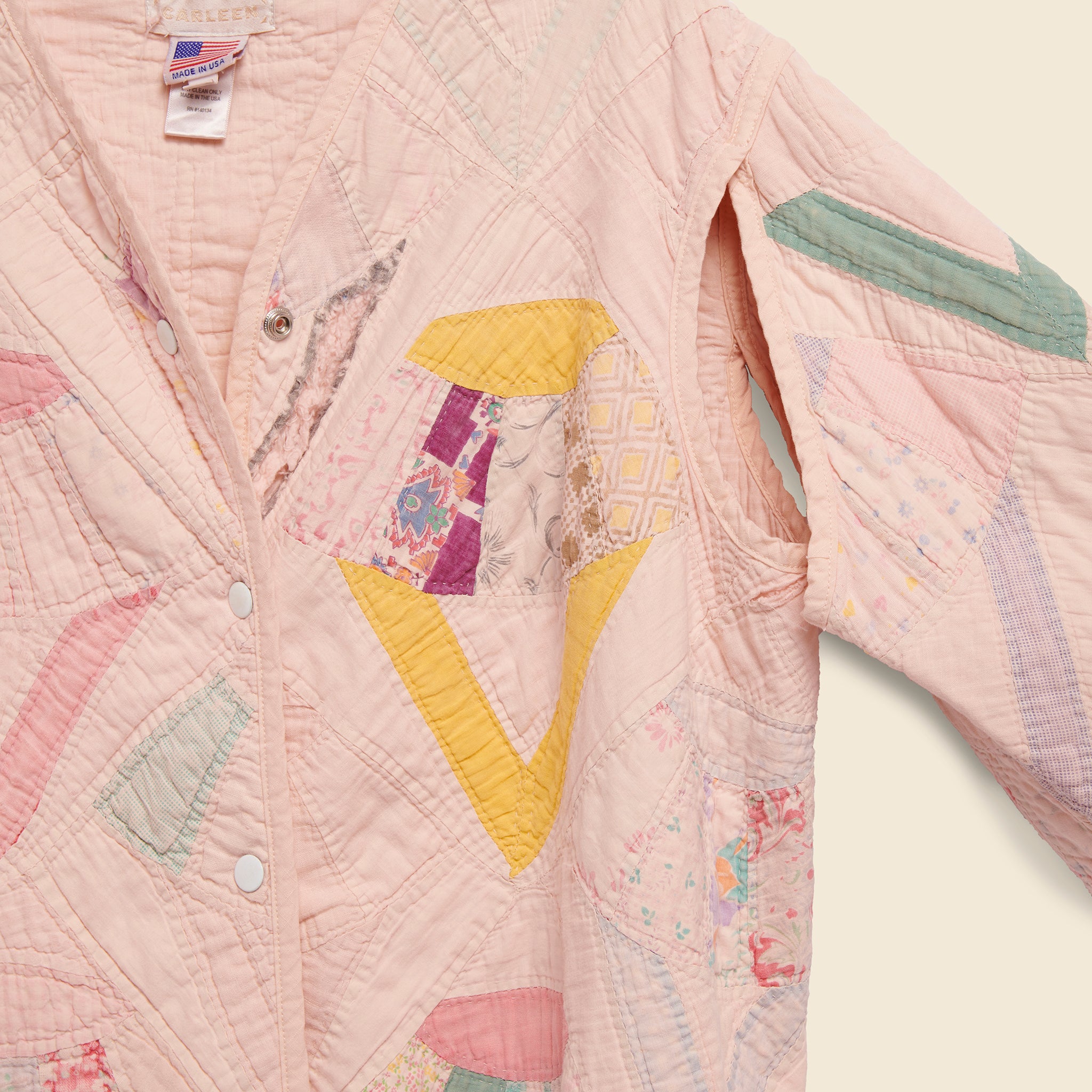 
                          Quilt Liner Jacket - Pink Overdye, Multi-Color Fans - Carleen - STAG Provisions - W - Outerwear - Coat/Jacket
                        