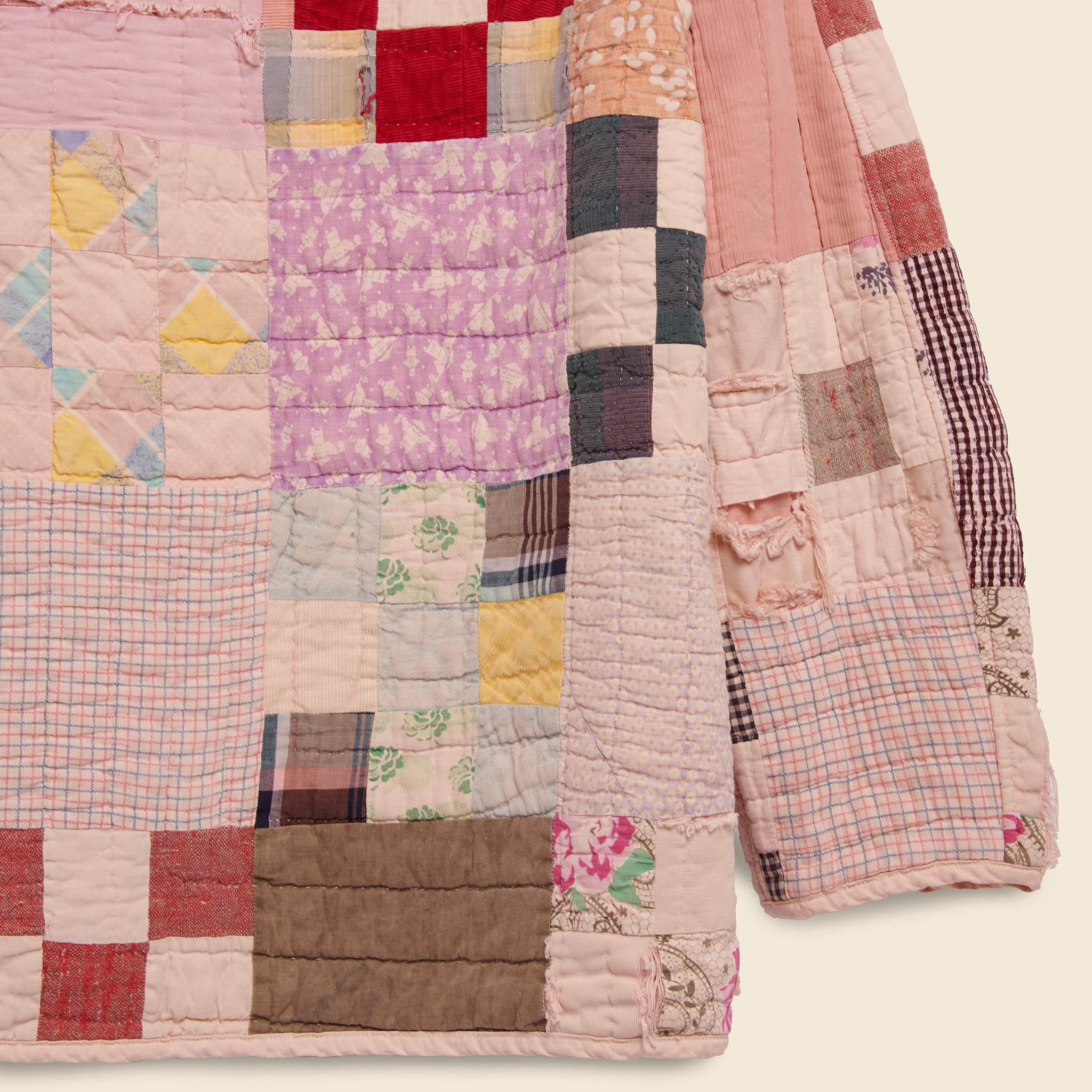 
                          Quilt Liner Jacket - Pink Overdye, Square Patches - Carleen - STAG Provisions - W - Outerwear - Coat/Jacket
                        