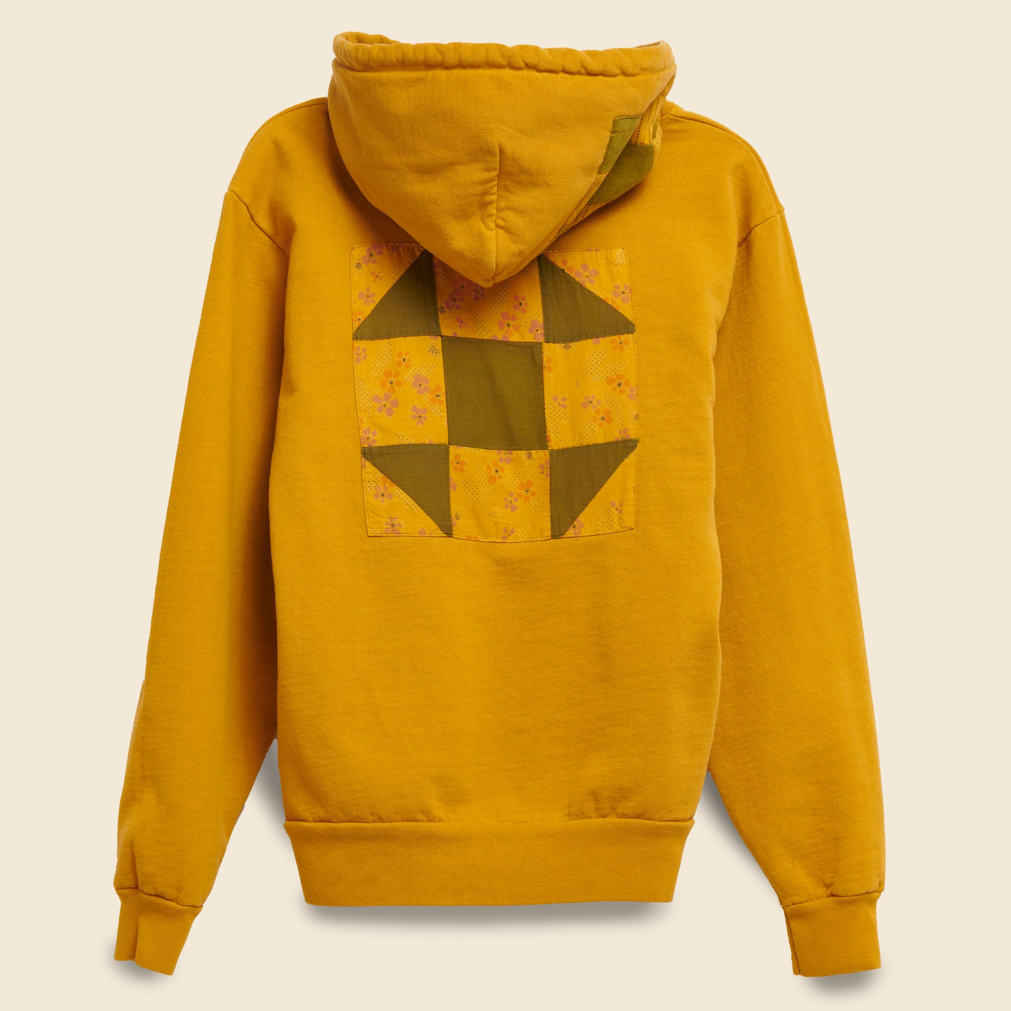 
                          Quilt Patch Hoodie (Front Patch - Red Bandana) - Gold - Carleen - STAG Provisions - W - Tops - L/S Fleece
                        