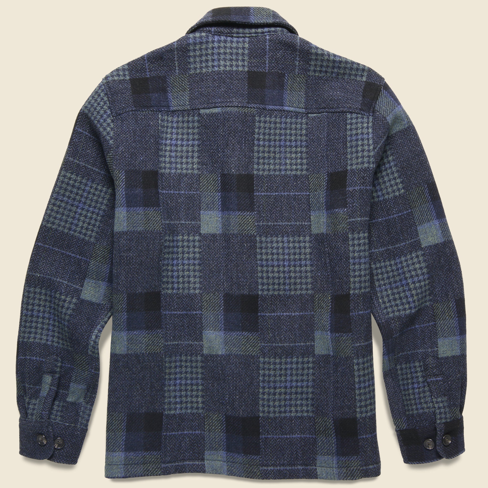 
                          Patchwork Overshirt - Blue - Corridor - STAG Provisions - Outerwear - Shirt Jacket
                        