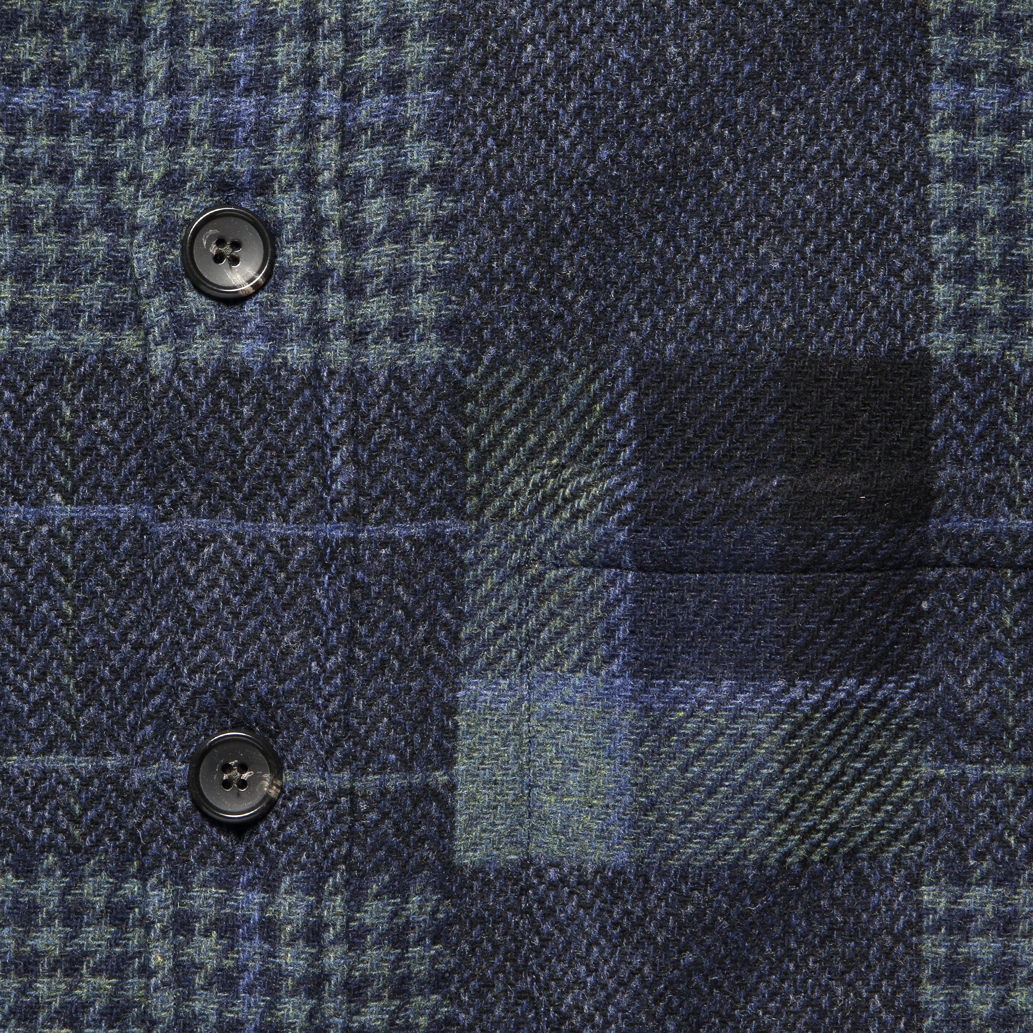Patchwork Overshirt - Blue - Corridor - STAG Provisions - Outerwear - Shirt Jacket