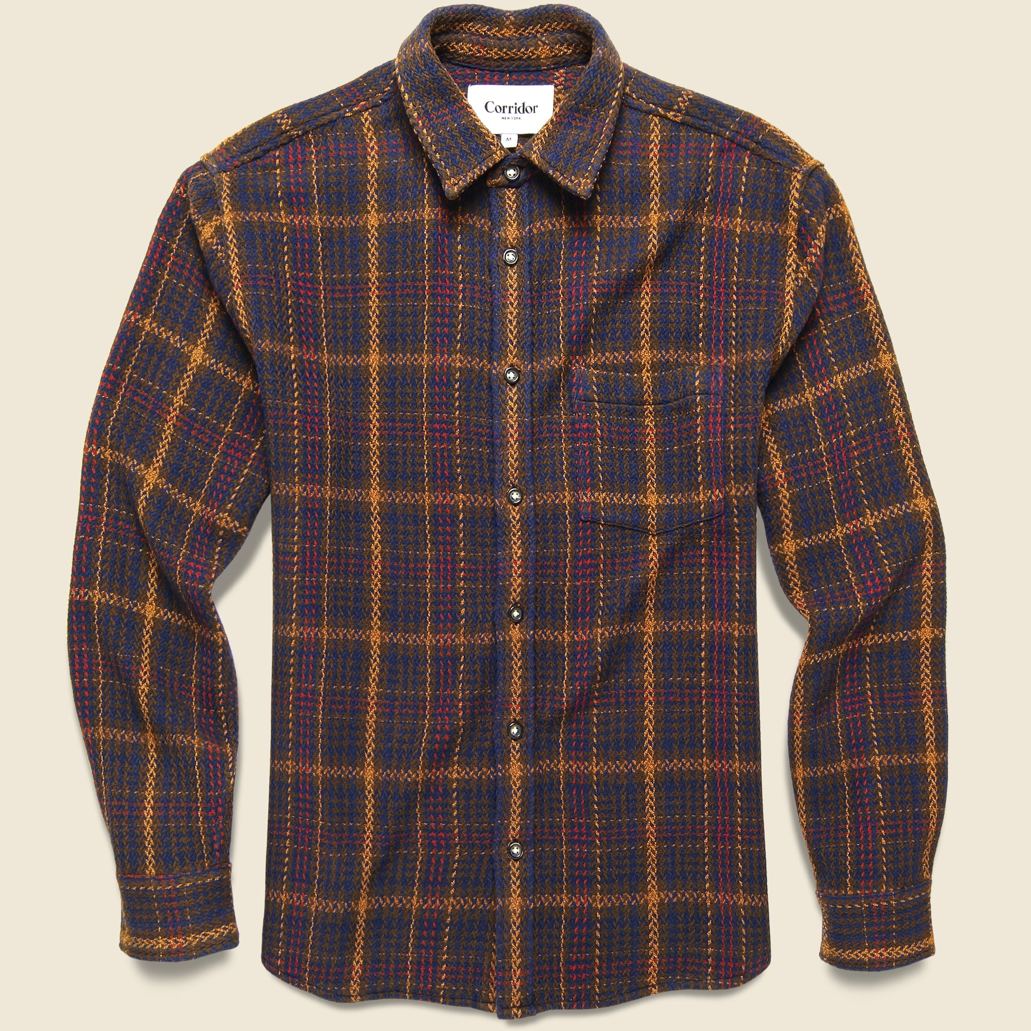 Livingston Manor Shirt - Brown/Orange/Purple - Corridor - STAG Provisions - Tops - L/S Woven - Plaid