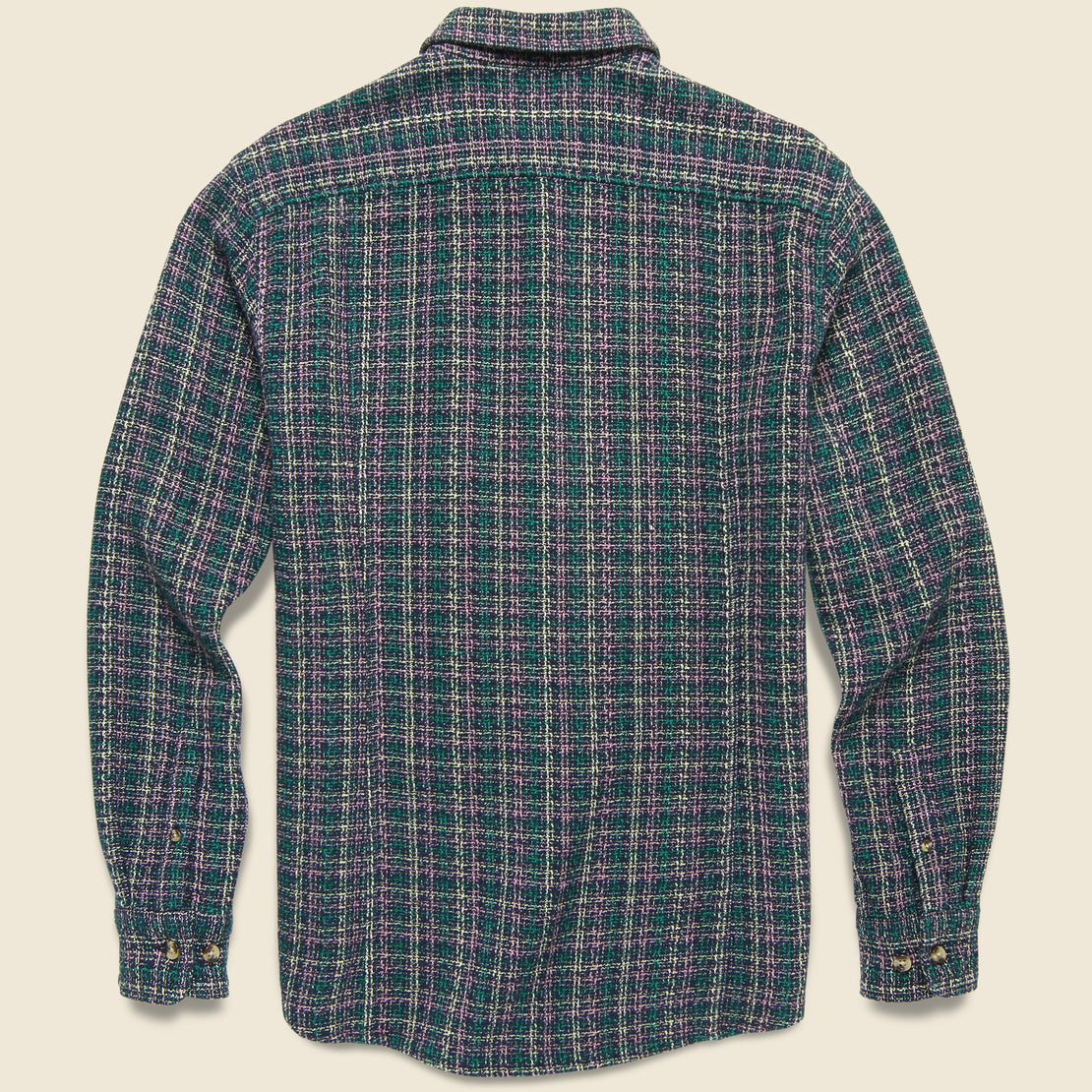 Clubhouse Snow Check Shirt - Purple/Green - Corridor - STAG Provisions - Tops - L/S Woven - Plaid