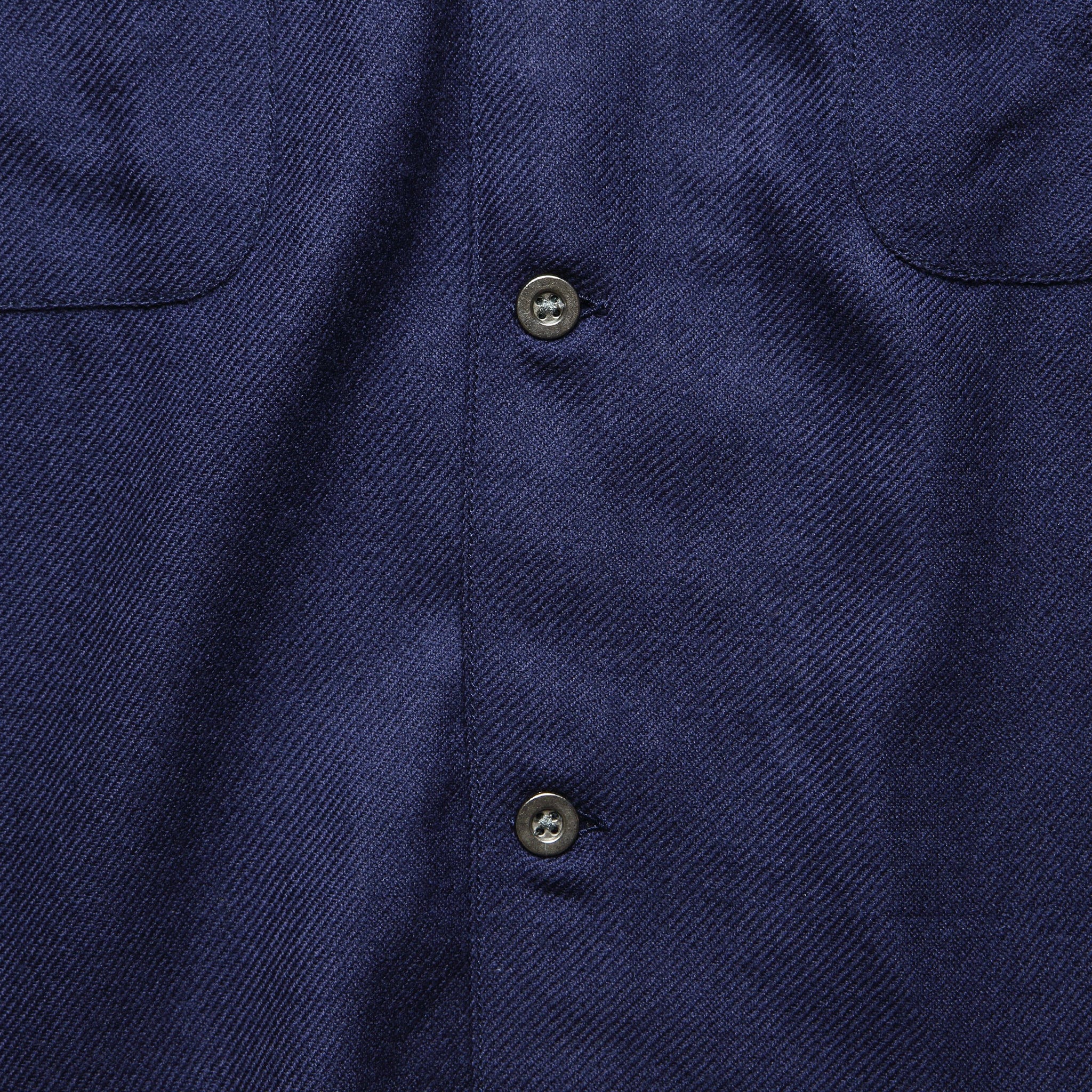 
                          Worsted Wool Workshirt - Navy - Corridor - STAG Provisions - Outerwear - Coat / Jacket
                        