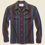 Vertical Striped Workshirt - Multi - Corridor - STAG Provisions - Tops - L/S Woven - Stripe