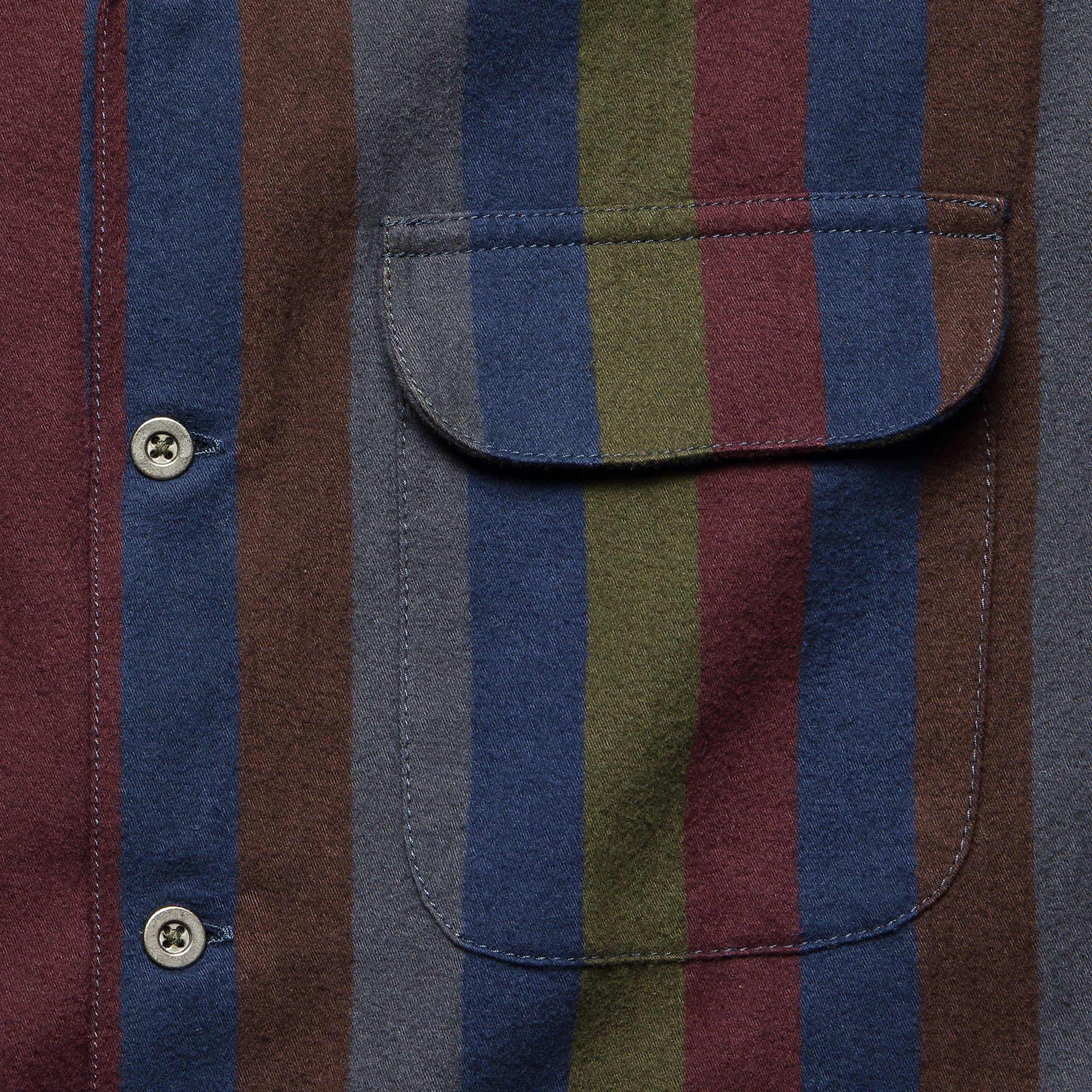 
                          Vertical Striped Workshirt - Multi - Corridor - STAG Provisions - Tops - L/S Woven - Stripe
                        