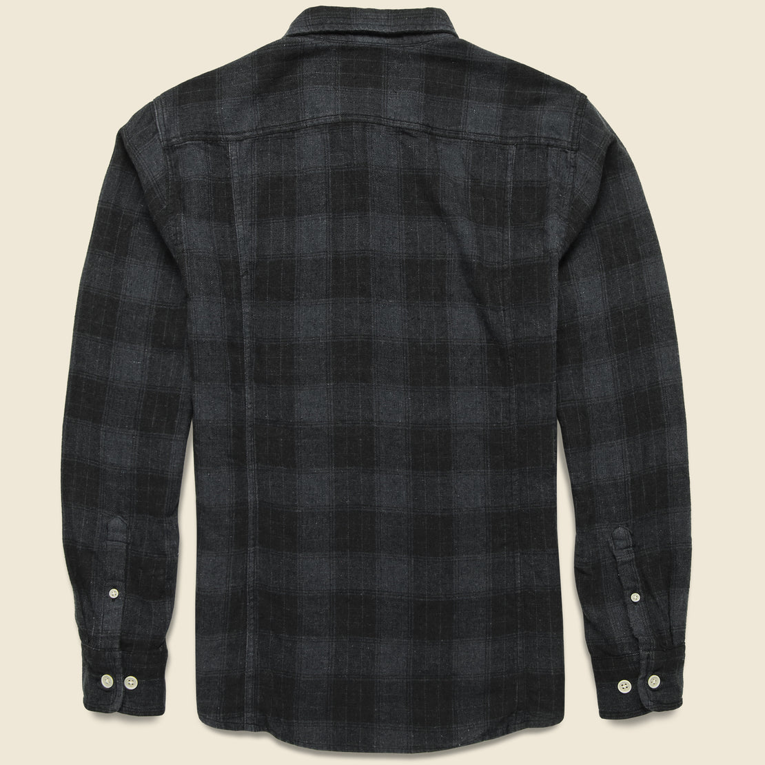 Recycled Plaid Flannel - Black - Corridor - STAG Provisions - Tops - L/S Woven - Plaid