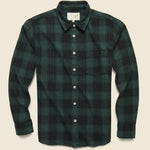 Recycled Plaid Flannel - Hunter - Corridor - STAG Provisions - Tops - L/S Woven - Plaid
