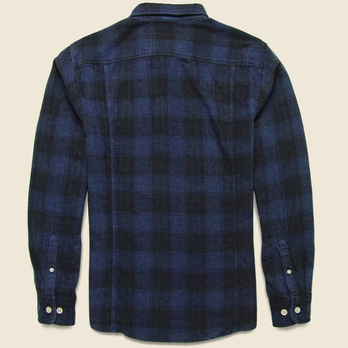 Recycled Plaid Flannel - Indigo - Corridor - STAG Provisions - Tops - L/S Woven - Plaid